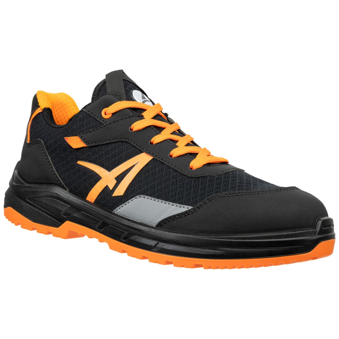Albatros Sicherheitshalbschuh AXIS Low S1P FO SR 647350 Gr. 46 schwarz/orange