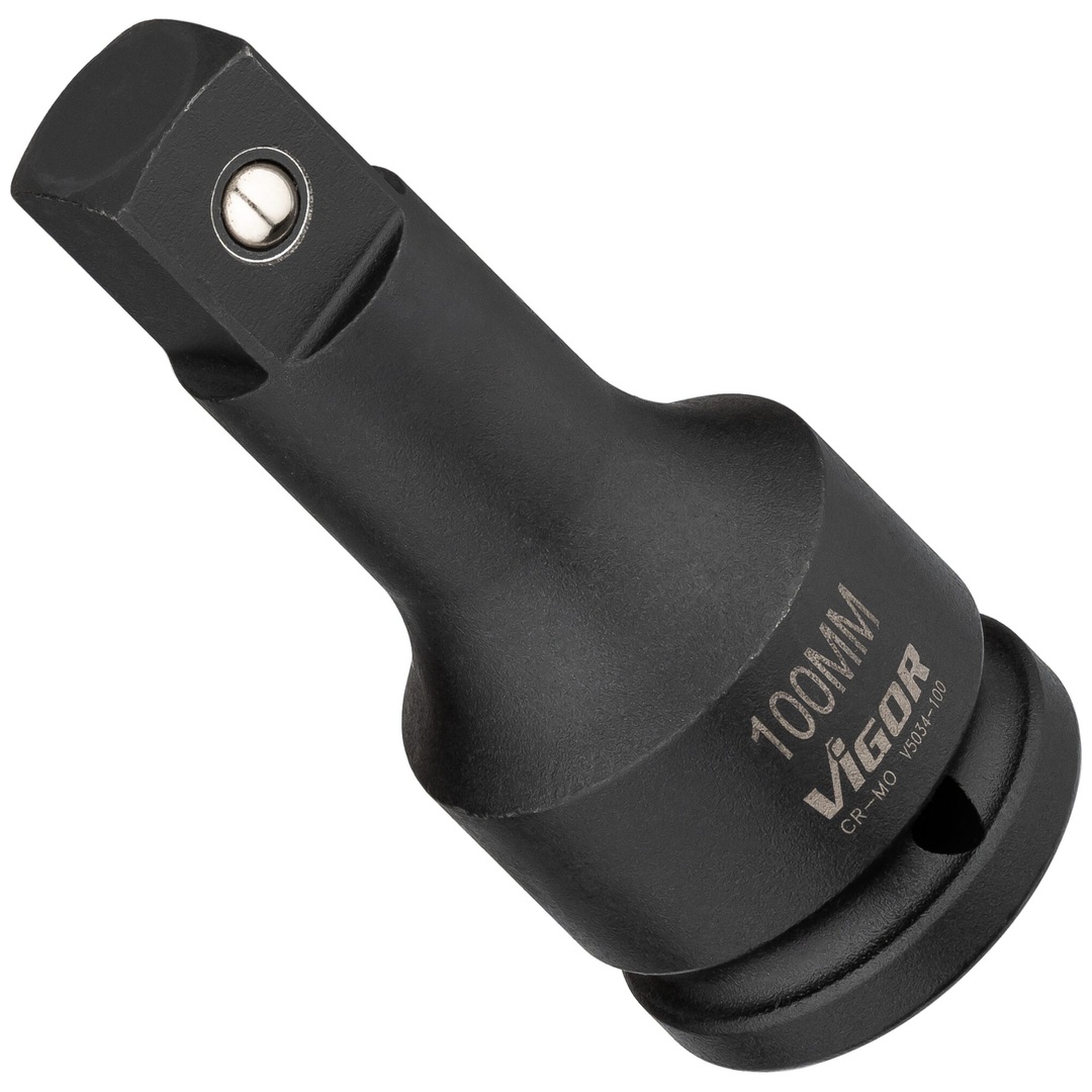 VIGOR Schlagschrauber Verlängerung, 3/4 (20 mm) Vierkant hohl, 3/4 (20 mm) Vierkant massiv, 100 mm