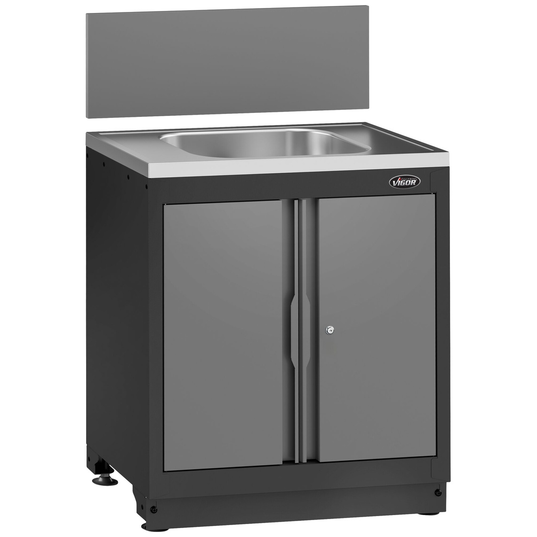 VIGOR Waschtisch-Unterschrank, (LxBxH) 861 x 500 x 1000 mm