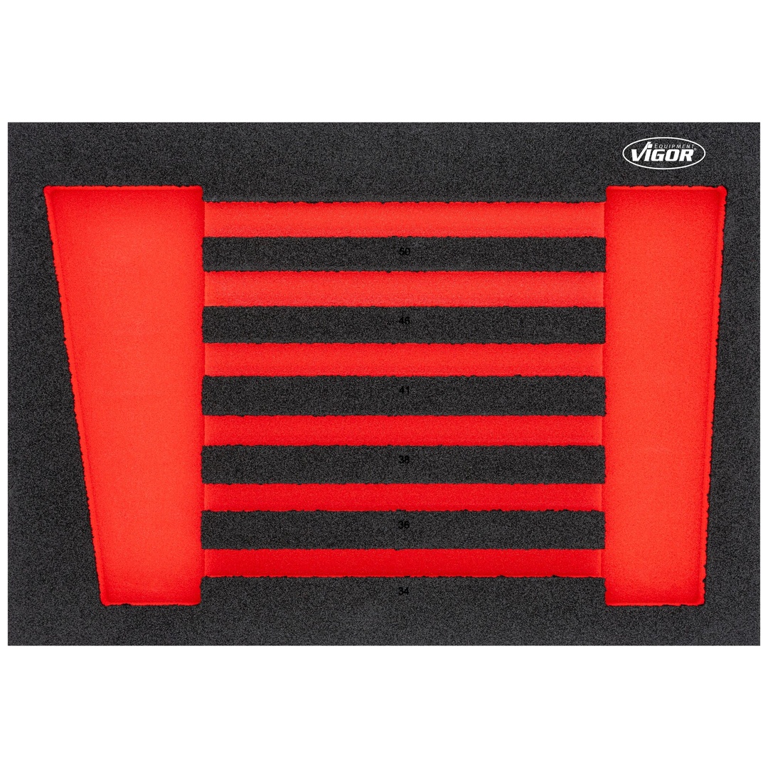 VIGOR Weichschaumeinlage, L, Leer, V6640-L, (LxBxH) 563 x 393 x 35 mm