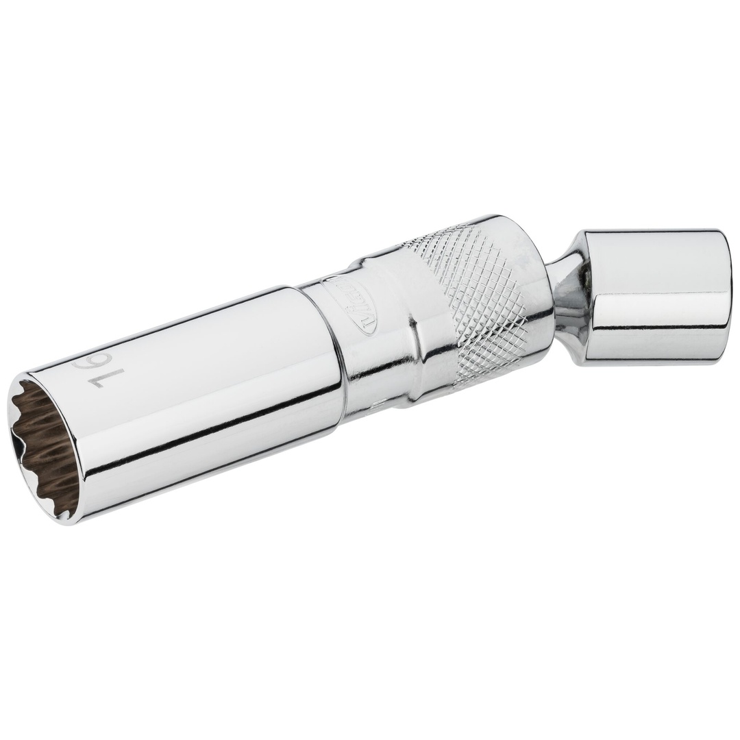 VIGOR Zündkerzen-Einsatz, 3/8 (10 mm) Vierkant hohl, Außen Doppelsechskant Profil, SW 16 mm
