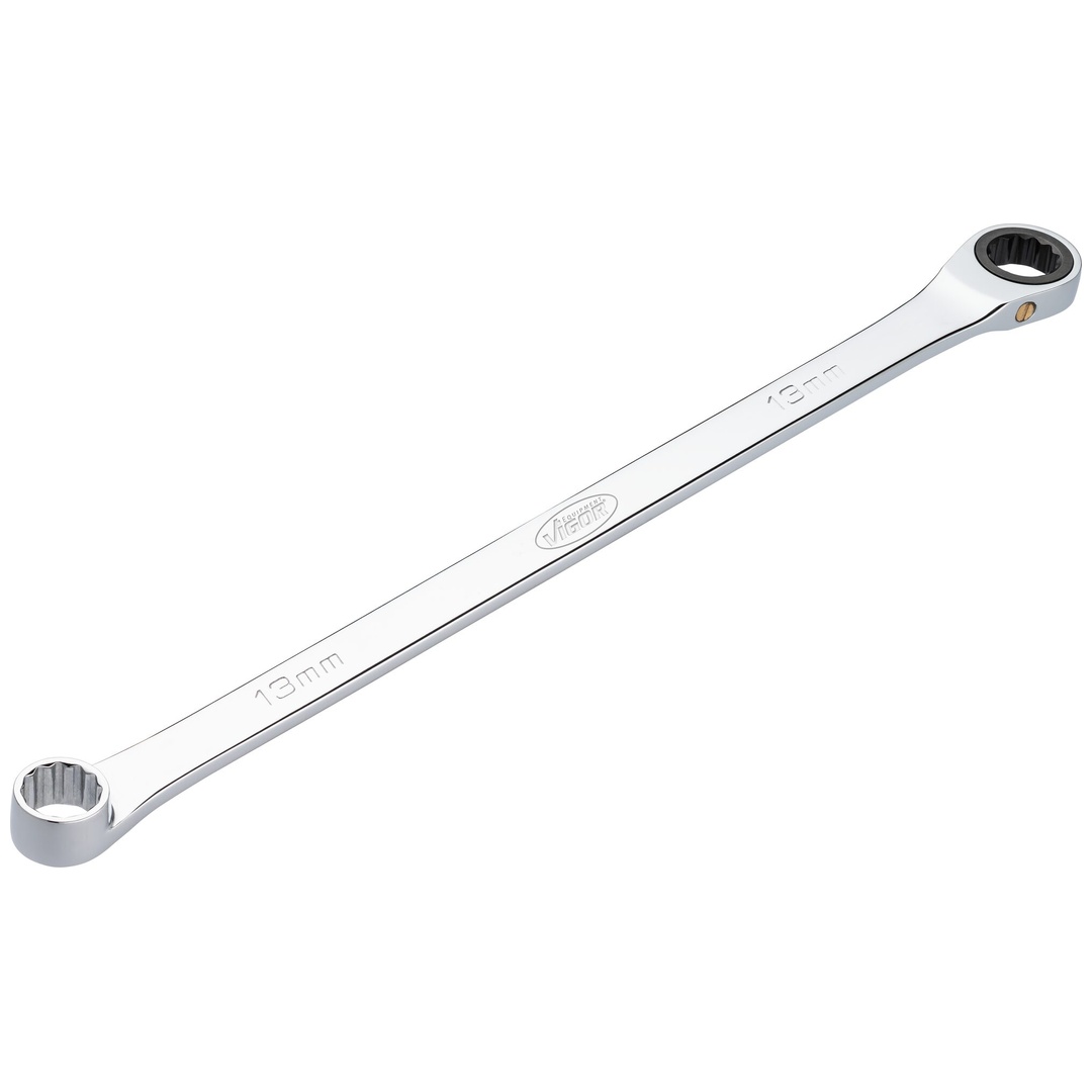 VIGOR Ratschen-Ringschlüssel, extra lang, SW 13 mm