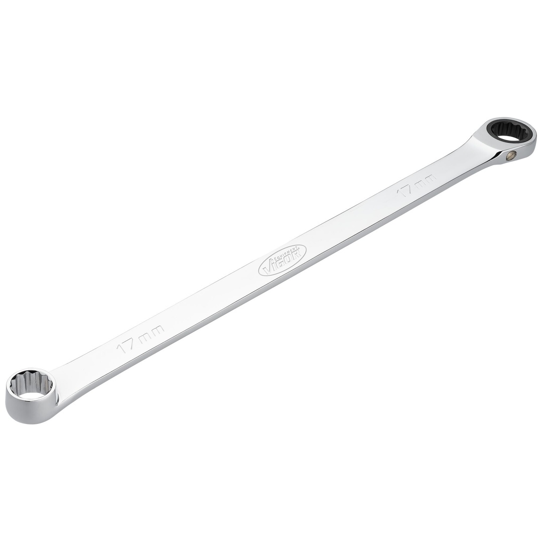 VIGOR Ratschen-Ringschlüssel, extra lang, SW 17 mm
