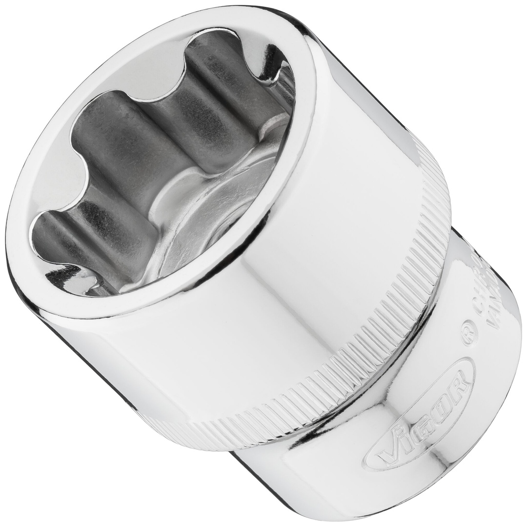 VIGOR T+ Steckschlüsseleinsatz, 1/2 (12,5 mm) Vierkant hohl, Außen TX Plus Profil, SW E32+