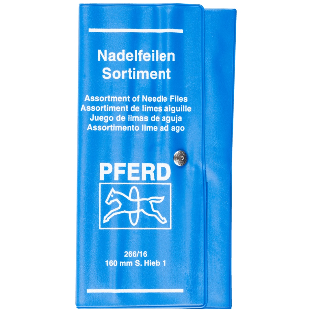 PFERD TOOLS Präzisions-Nadelfeilen-Set 12-tlg. in Rolltasche 160mm Schweizer Hieb 1, mittel
