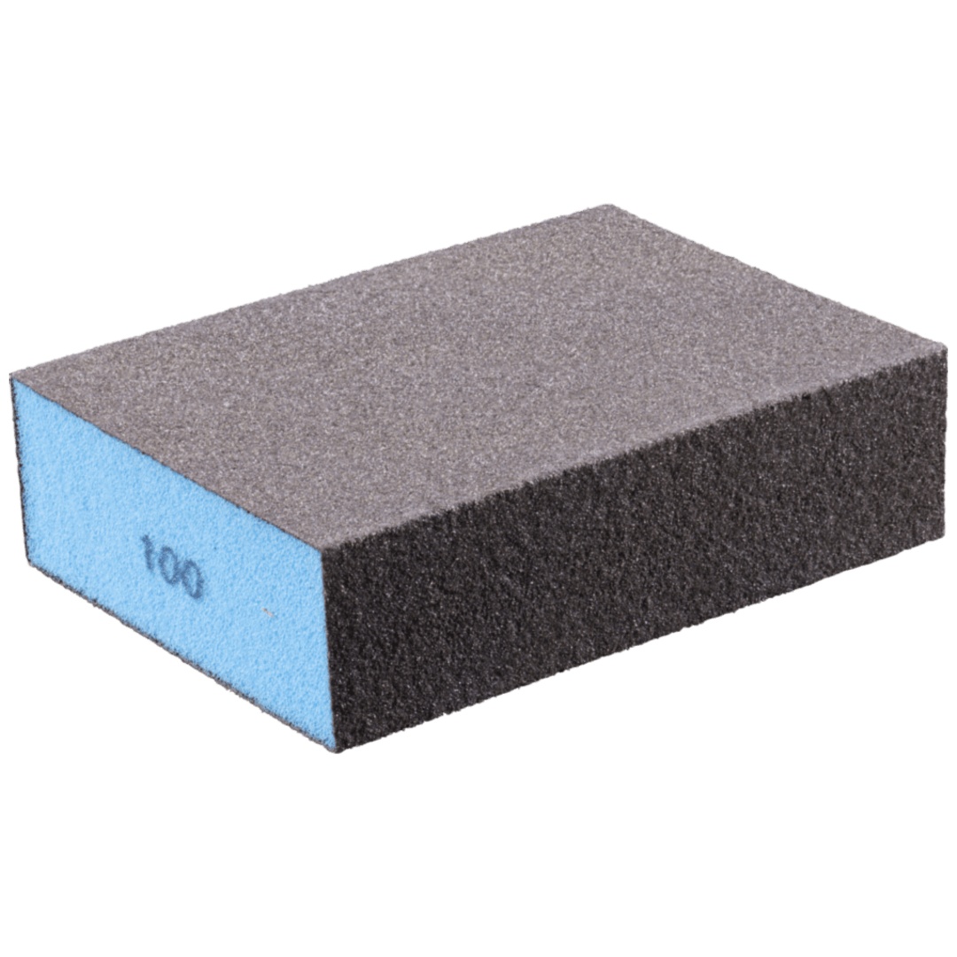PFERD TOOLS Wasserfester Schleifschwamm 69x98x26 mm A100 vierseitig für universelle Anwendung