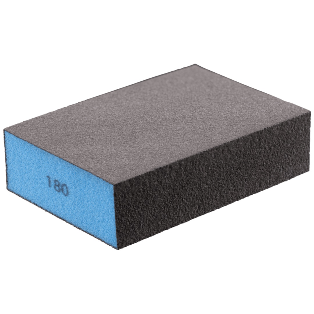PFERD TOOLS Wasserfester Schleifschwamm 69x98x26 mm A180 vierseitig für universelle Anwendung