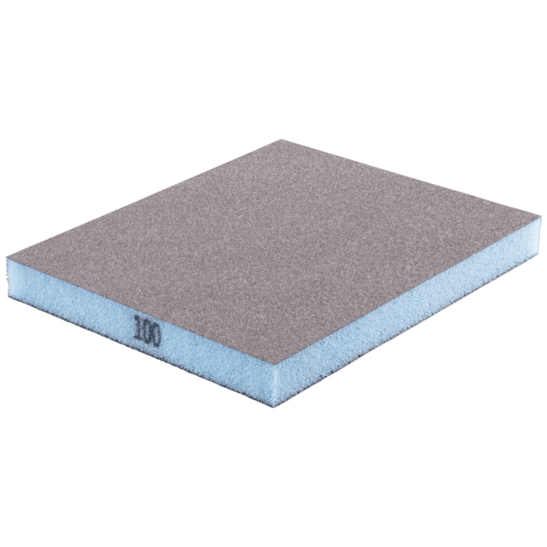 PFERD TOOLS Wasserfester Schleifschwamm 98x120x13 mm A100 zweiseitig für universelle Anwendung