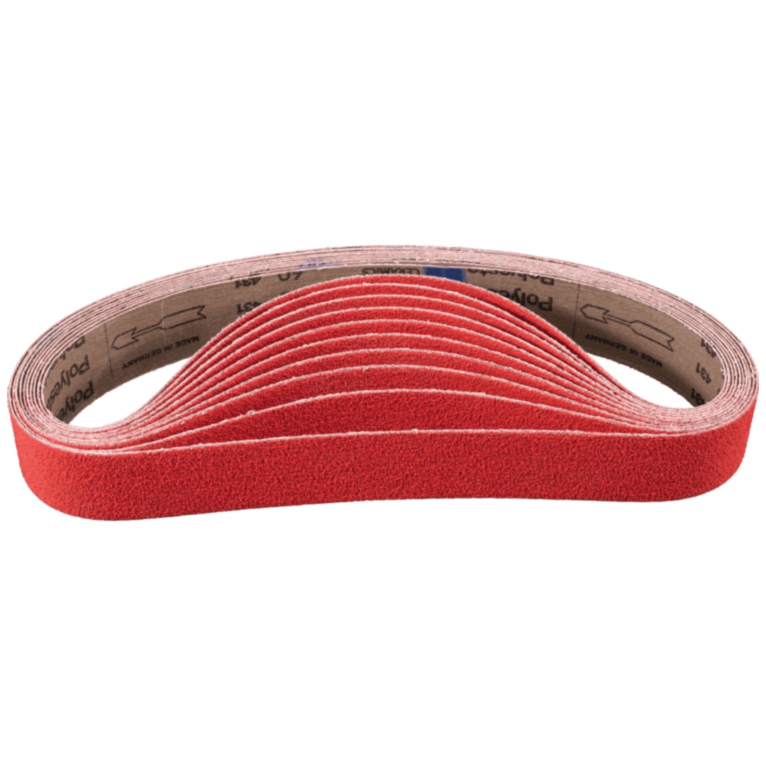 PFERD TOOLS Keramikkorn Schleifband BA 40x760 mm CO-COOL60 für Edelstahl-Schliff mit Rohrbandschleifer