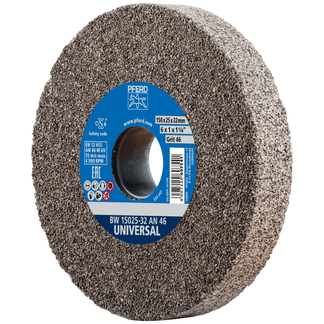 PFERD TOOLS Schleifbockscheibe Ø 150x25mm Bohrung-Ø 32mm A46 für universelle Schleifaufgaben