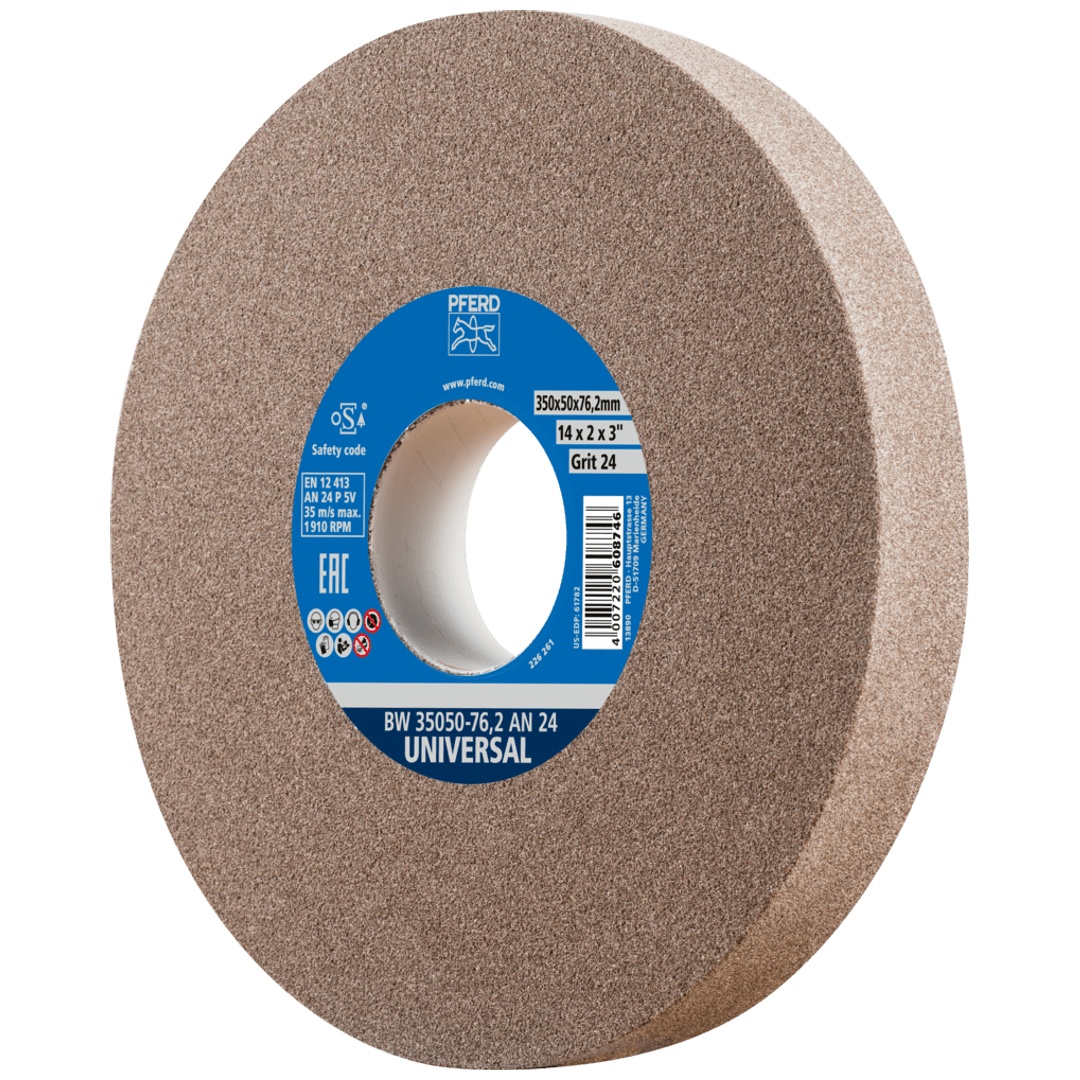 PFERD TOOLS Schleifbockscheibe Ø 355x50mm Bohrung-Ø 76,2mm A60 für universelle Schleifaufgaben