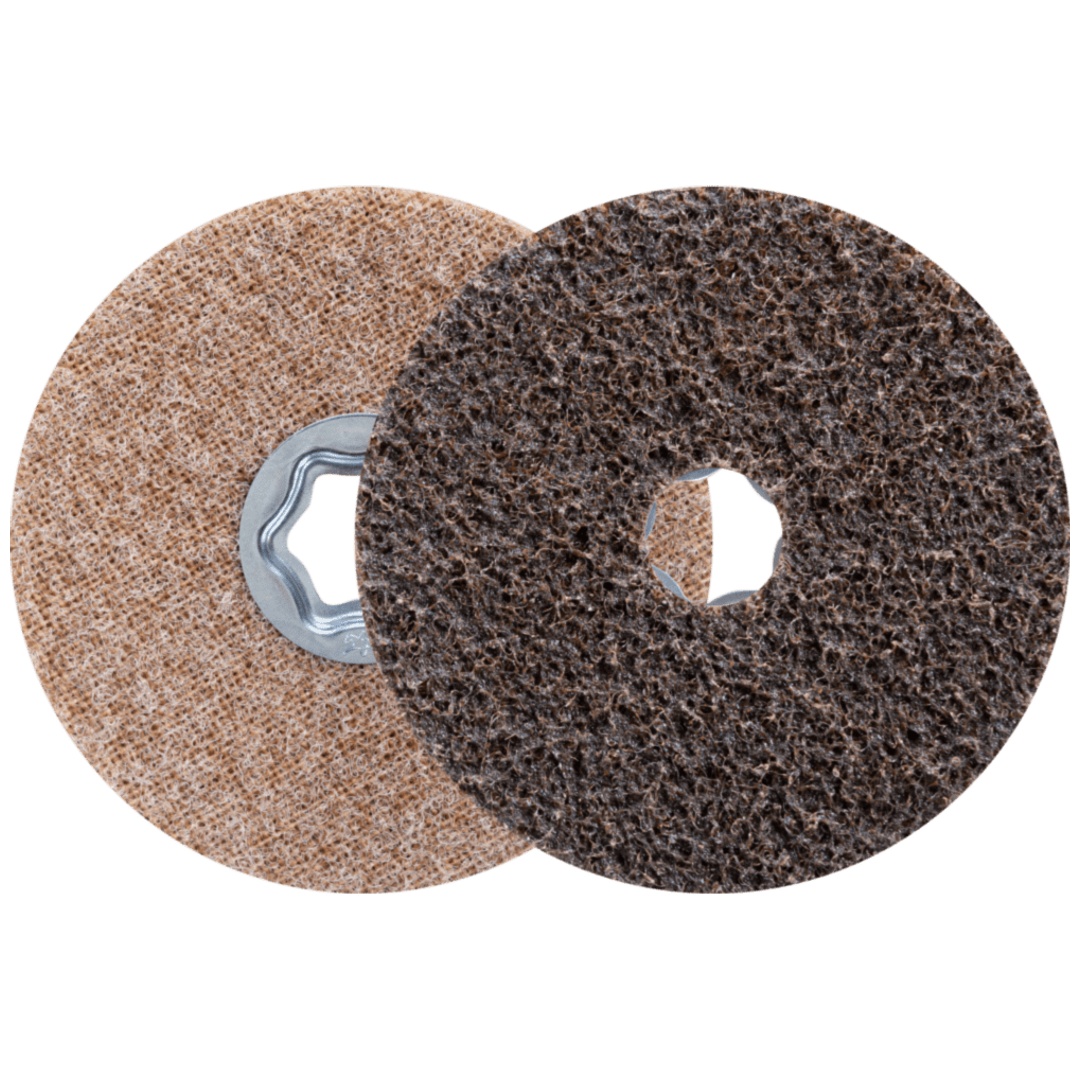 PFERD TOOLS COMBICLICK harte Vliesronde CC Ø 115 mm A100G für Feinschliff und Finish mit Winkelschleifer