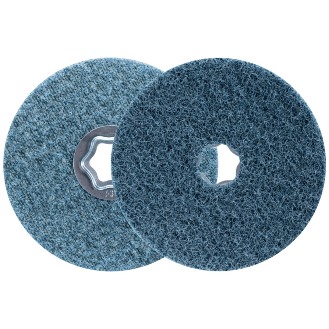 PFERD TOOLS COMBICLICK harte Vliesronde CC Ø 115 mm A240F für Feinschliff und Finish mit Winkelschleifer