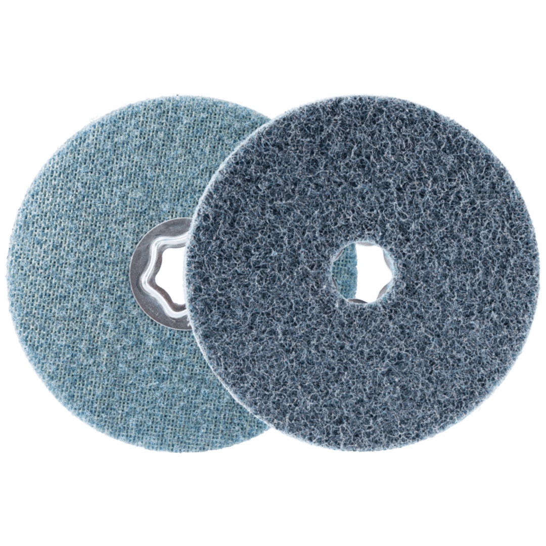 PFERD TOOLS COMBICLICK harte Vliesronde CC Ø 125 mm A240F für Feinschliff und Finish mit Winkelschleifer