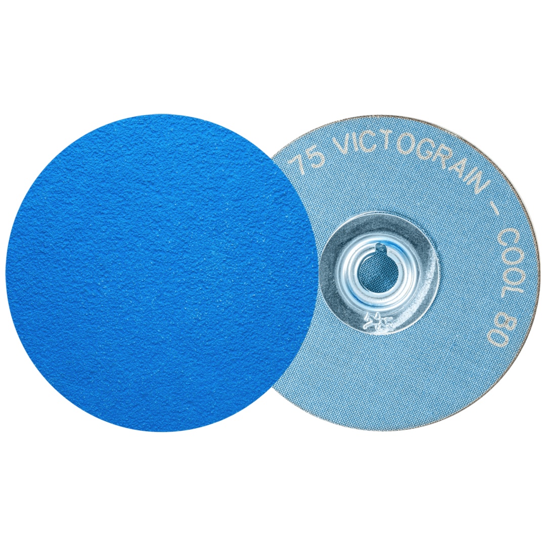 PFERD TOOLS COMBIDISC Schleifblatt CD Ø 75 mm VICTOGRAIN-COOL80 für Stahl und Edelstahl