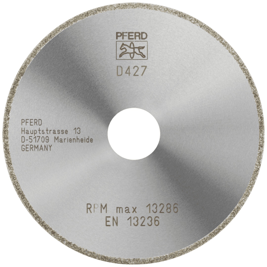 PFERD TOOLS Diamant-Trennscheibe D1A1R 115x2,0x22,23 mm D427 (grob) durchgängiger Belag für GFK/CFK