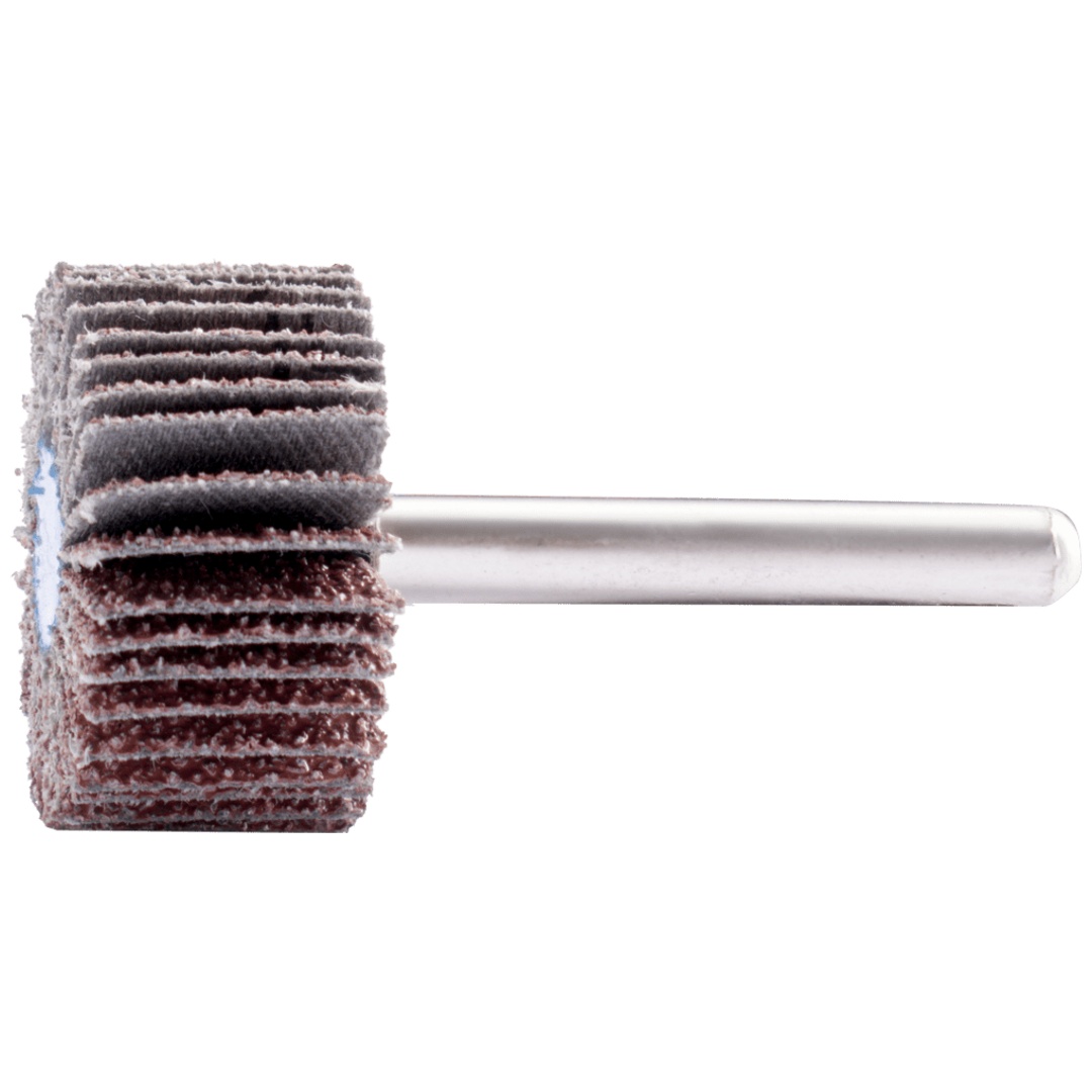 PFERD TOOLS Korund Fächerschleifer F Ø 30x15mm Schaft-Ø 6 mm A40 für Feinschliff und Finish