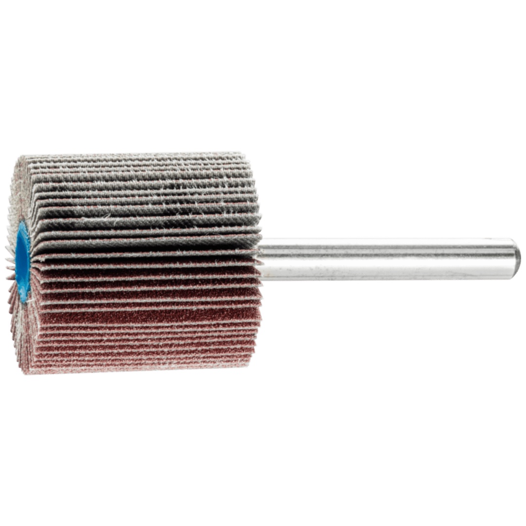 PFERD TOOLS Korund Fächerschleifer F Ø 30x30mm Schaft-Ø 6 mm A150 für Feinschliff und Finish
