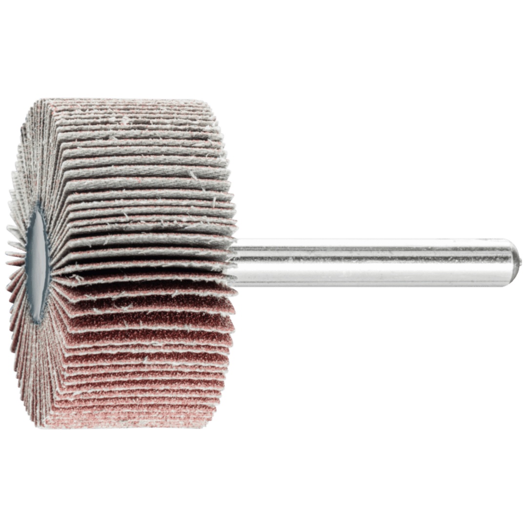 PFERD TOOLS Korund Fächerschleifer F Ø 40x20mm Schaft-Ø 6 mm A150 für Feinschliff und Finish