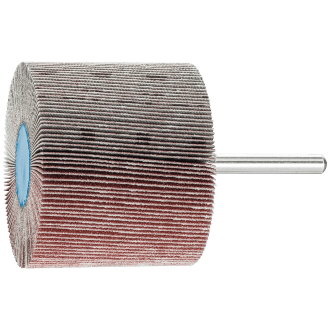 PFERD TOOLS Korund Fächerschleifer F Ø 60x50mm Schaft-Ø 6 mm A150 für Feinschliff und Finish