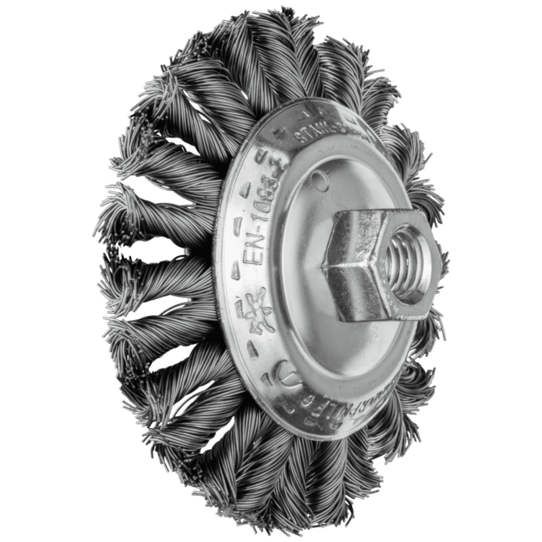 PFERD TOOLS COMBITWIST Kegelbürste gezopft KBG Ø 100x13 mm M14 Stahl-Draht-Ø 0,50mm Winkelschleifer (1)