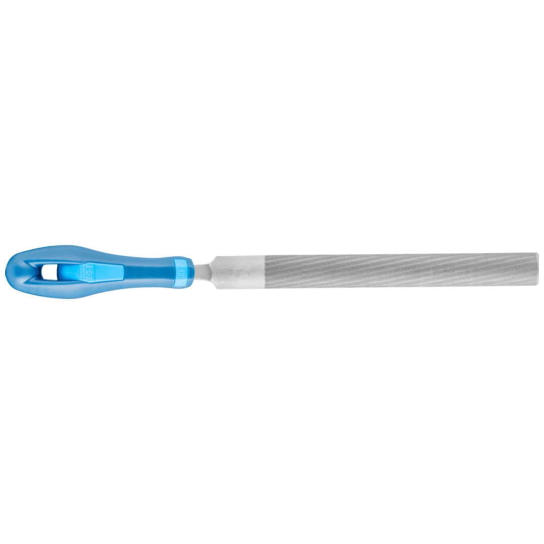 PFERD TOOLS Werkstattfeile mit Heft Halbrund 150mm Hieb 3 für Feinbearbeitung, Schlichten