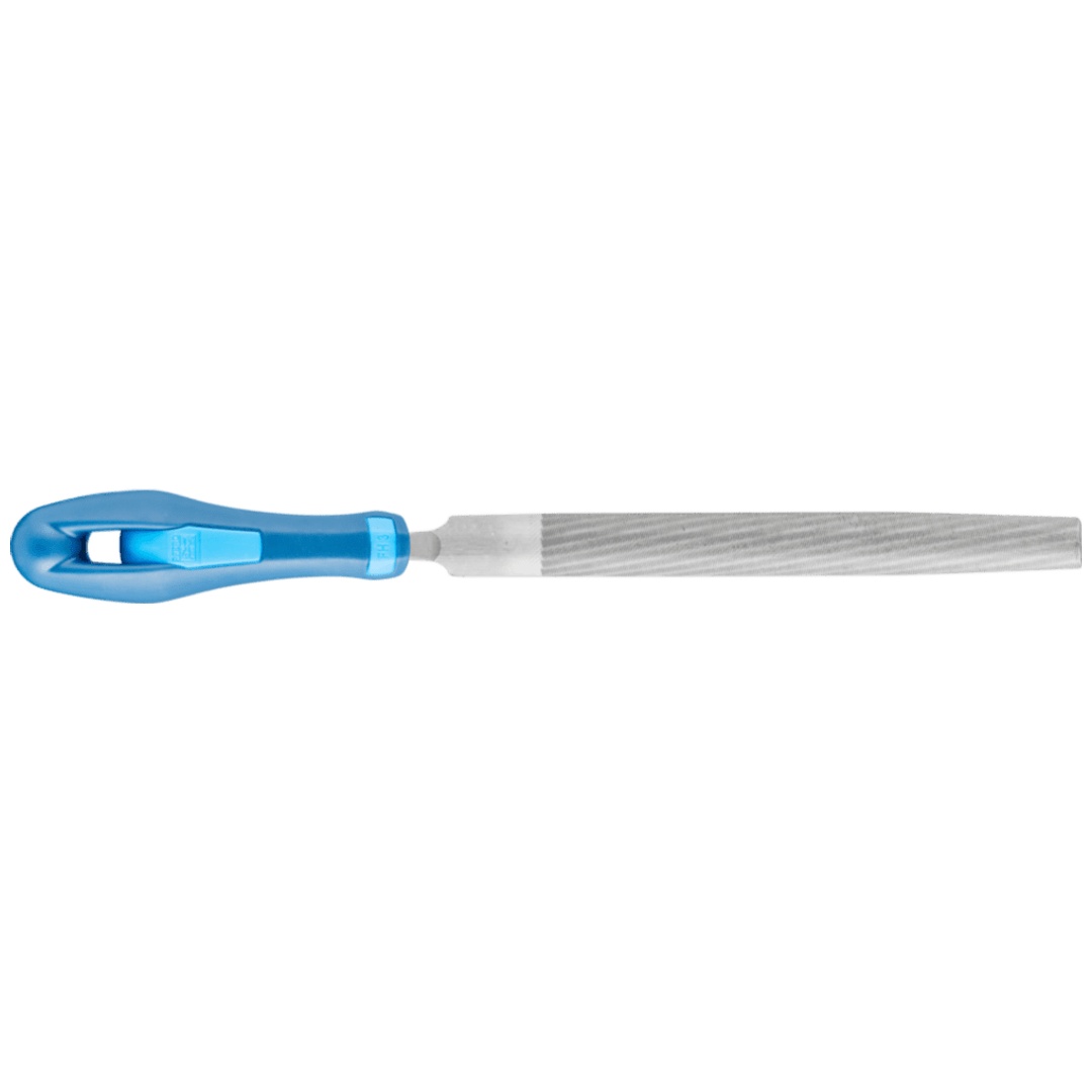 PFERD TOOLS Werkstattfeile mit Heft Halbrund-Spitz 150mm Hieb 3 für Feinbearbeitung, Schlichten