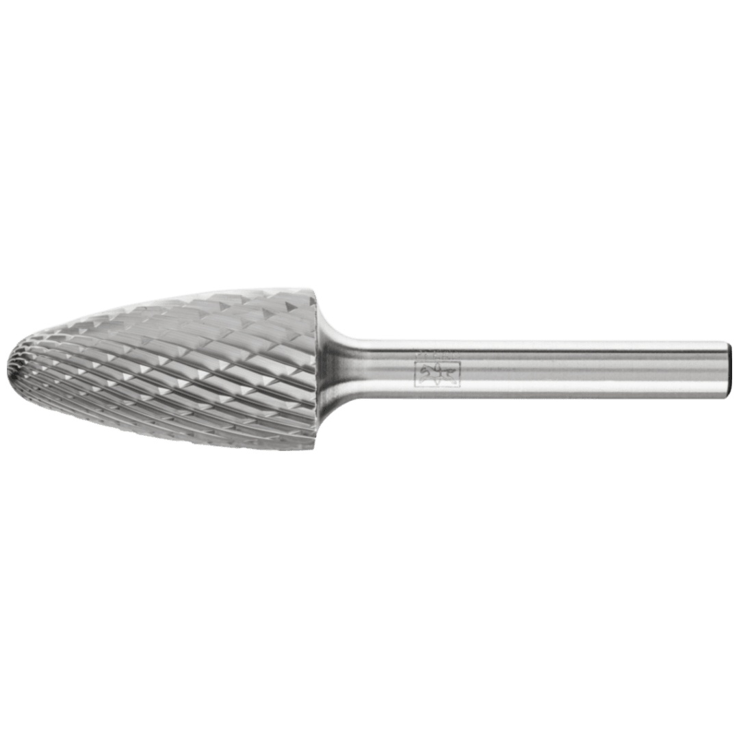 PFERD TOOLS Hartmetall Frässtift Rundbogen RBF Ø 16x30mm Schaft-Ø 6 mm Z3P universal mittel kreuzverzahnt