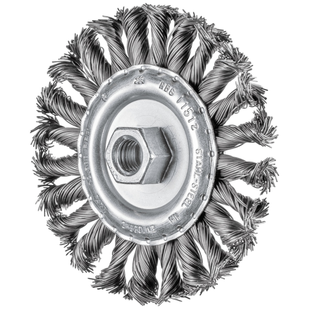 PFERD TOOLS COMBITWIST Rundbürste gezopft RBG Ø 115x12 mm M14 Stahl-Draht-Ø 0,50mm Winkelschleifer