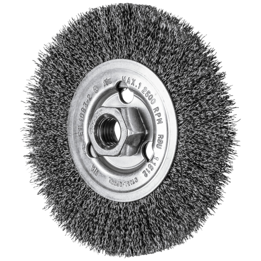 PFERD TOOLS Rundbürste ungezopft RBU Ø115x12 mm M14 Stahl-Draht-Ø0,30 Winkelschleifer