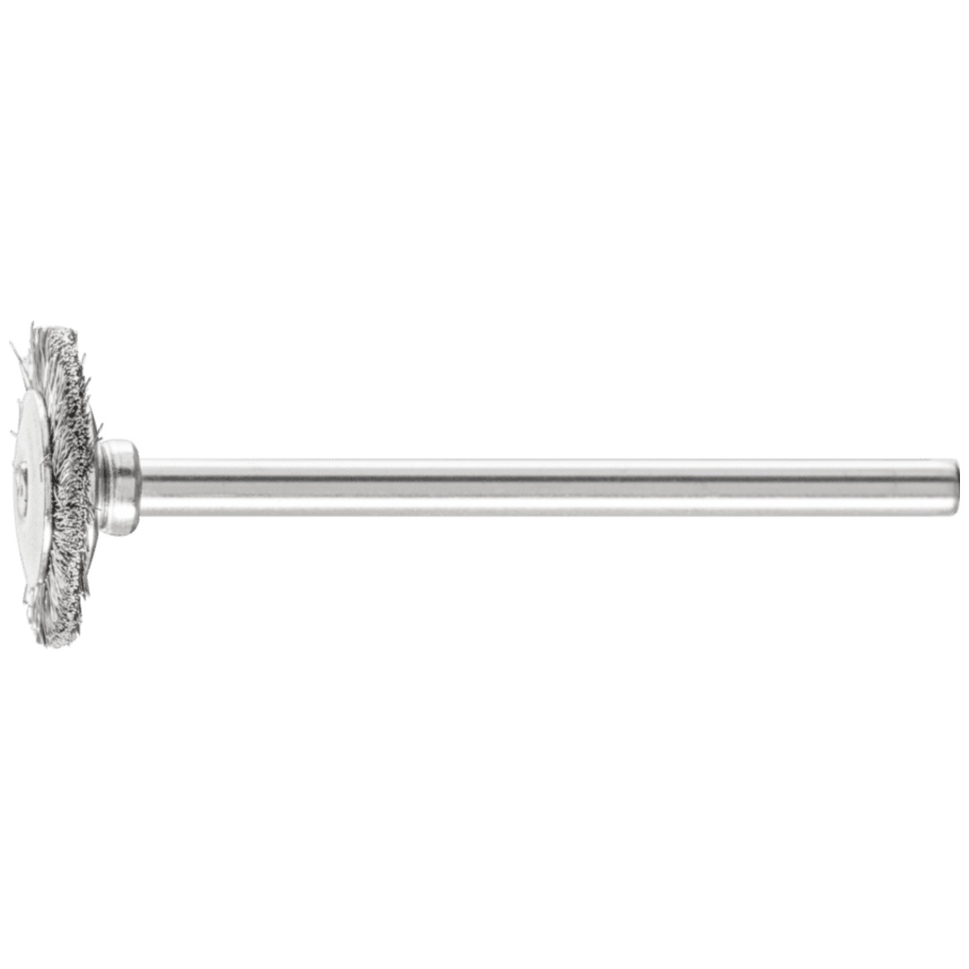 PFERD TOOLS Miniatur- Rundbürste RBU Ø16x2 mm Schaft-Ø3 mm Edelstahl-Draht-Ø0,10
