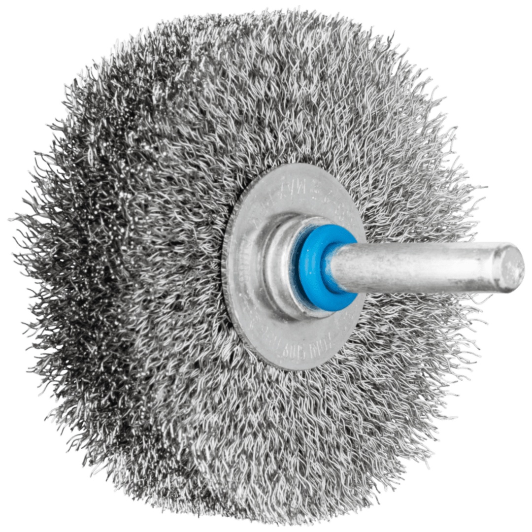 PFERD TOOLS Rundbürste ungezopft RBU Ø60x15 mm Schaft-Ø6 mm Edelstahl-Draht-Ø0,20