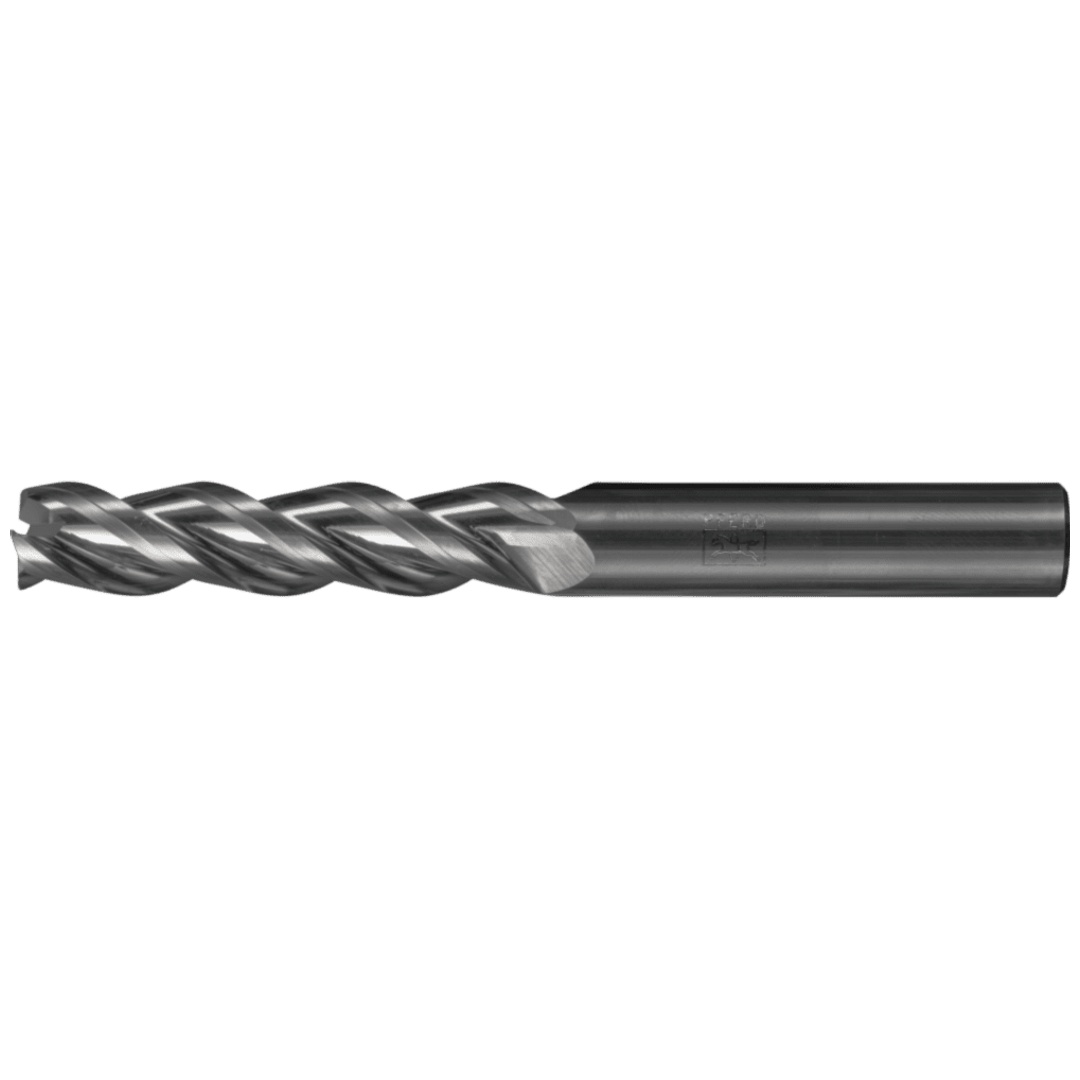 PFERD TOOLS VHM-Fräser Ø20mm, 3 Schneiden, >4xDC, Fase 0,35mm, unbeschichtet, Schaft HA, Performance Aluminium