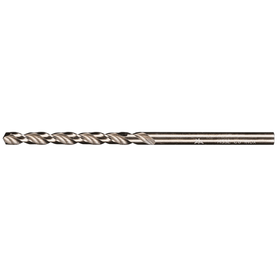 PFERD TOOLS Spiralbohrer INOX Ø 3,4 mm HSS-E Co5 N DIN 1897 135° extrakurze Ausführung für Roboter- und Maschineneinsatz für zähe und harte Werkstoffe