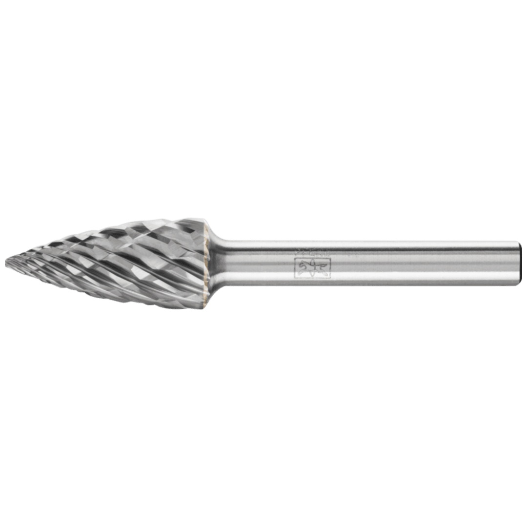 PFERD TOOLS Hartmetall Hochleistungsfrässtift CAST Spitzbogen SPG Ø 12x25 mm Schaft-Ø 6 mm für Gußeisen