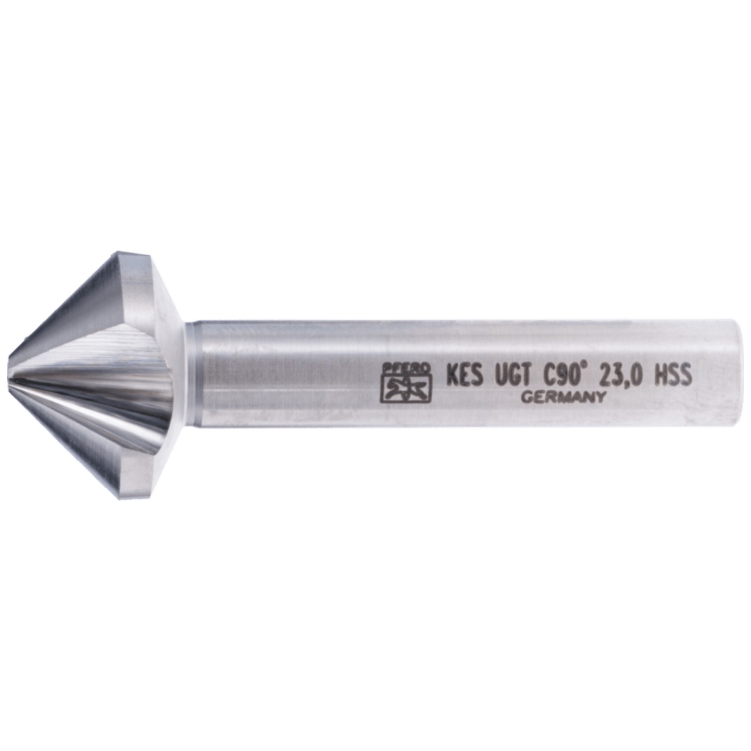 PFERD TOOLS HSS Kegel-und Entgratsenker UGT 90° Ø 23 mm Schaft-Ø 10 mm DIN 335 C mit Ungleichteilung