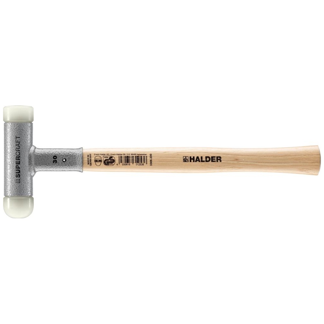 Halder Schonhammer SUPERCRAFT 30mm mit 1 abger. Kopf rückschlagfrei
