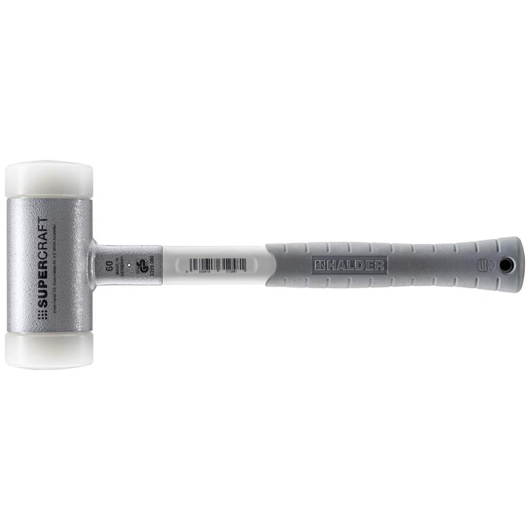 Halder SUPERCRAFT-Schonhammer, ergonom. 3-Komponentenstiel, Ø 60 mm