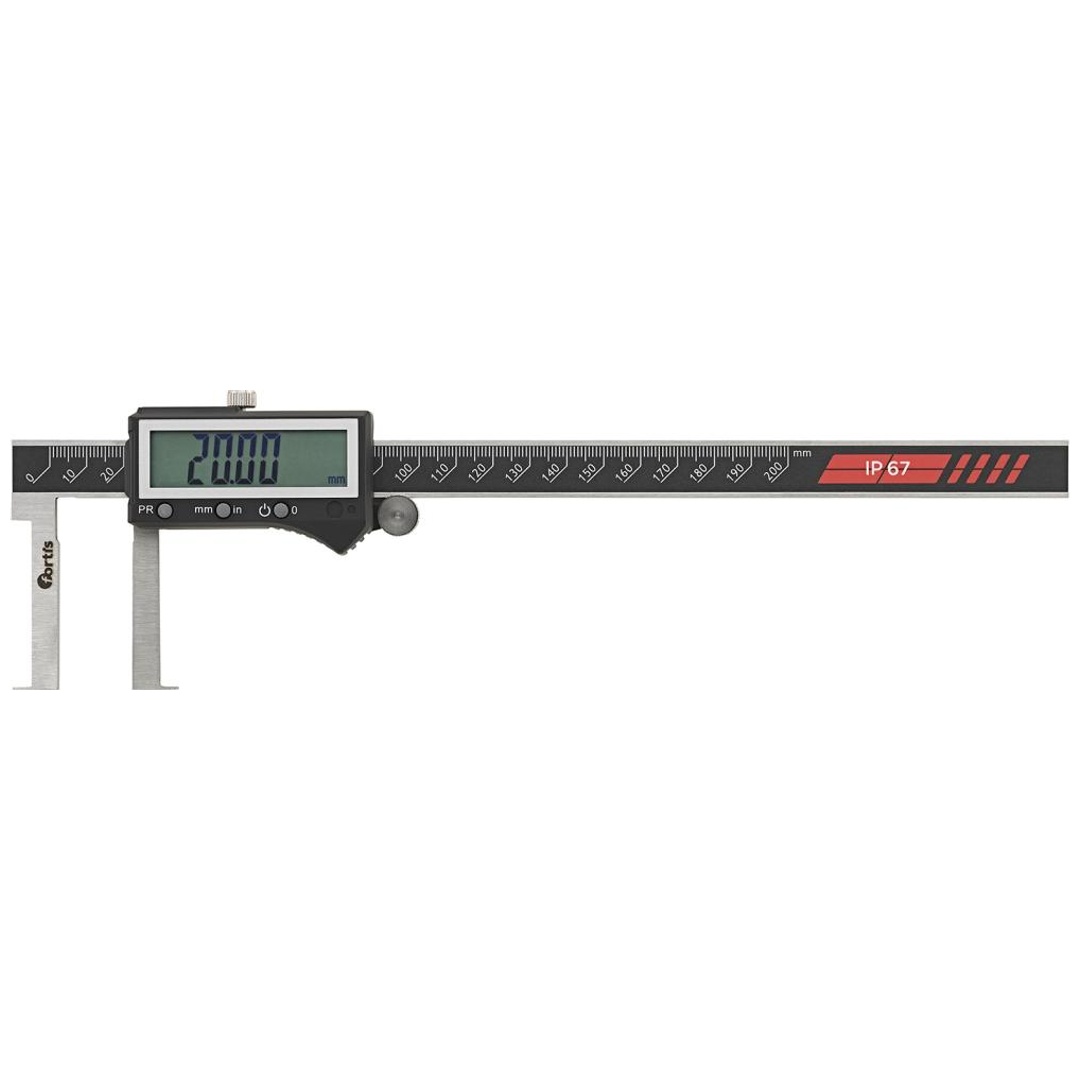 Fortis Nutenmeßschieber dig. 35-200/0,01 mm