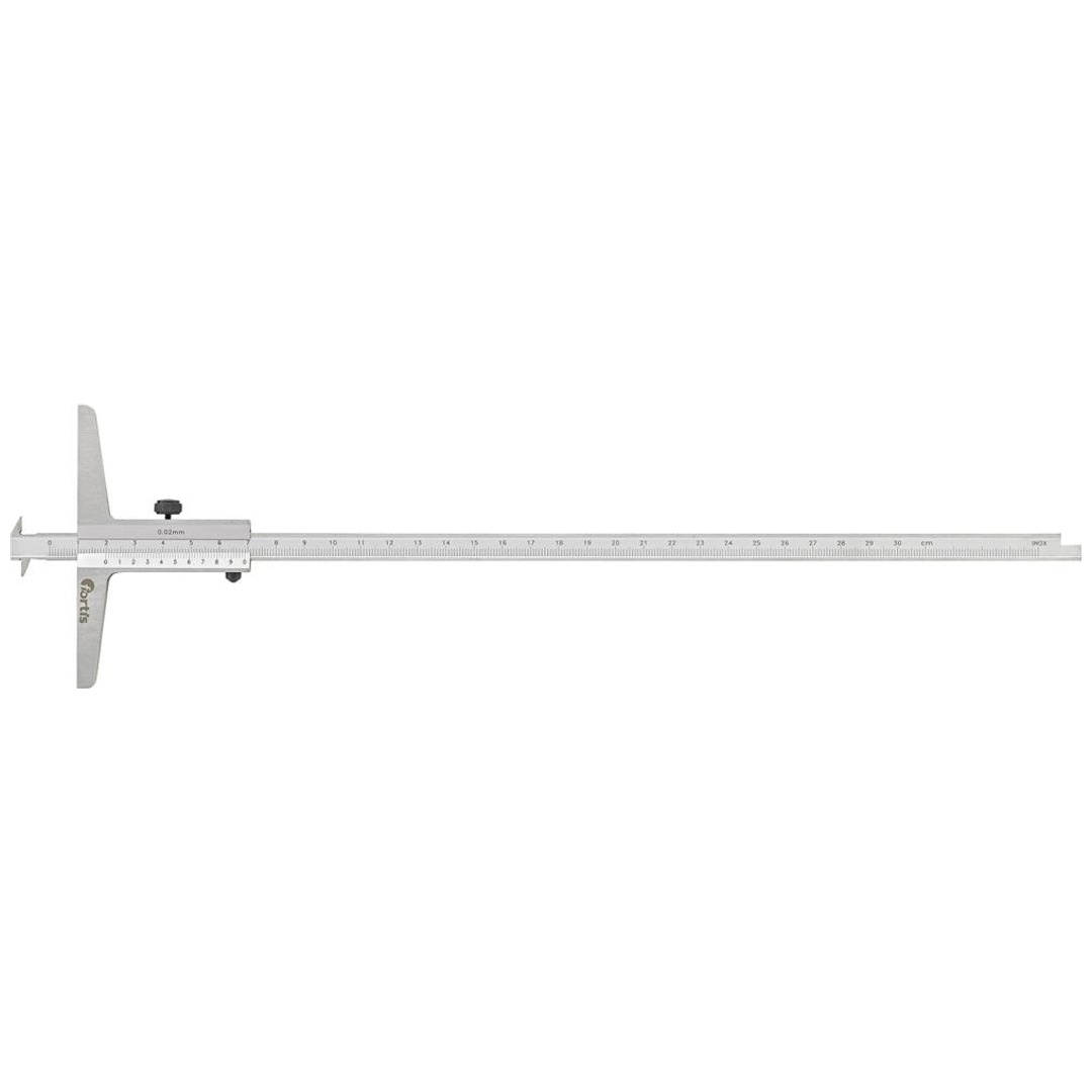 Fortis Tiefenmessschieber mit 300mm 1/50 300mm 1/50