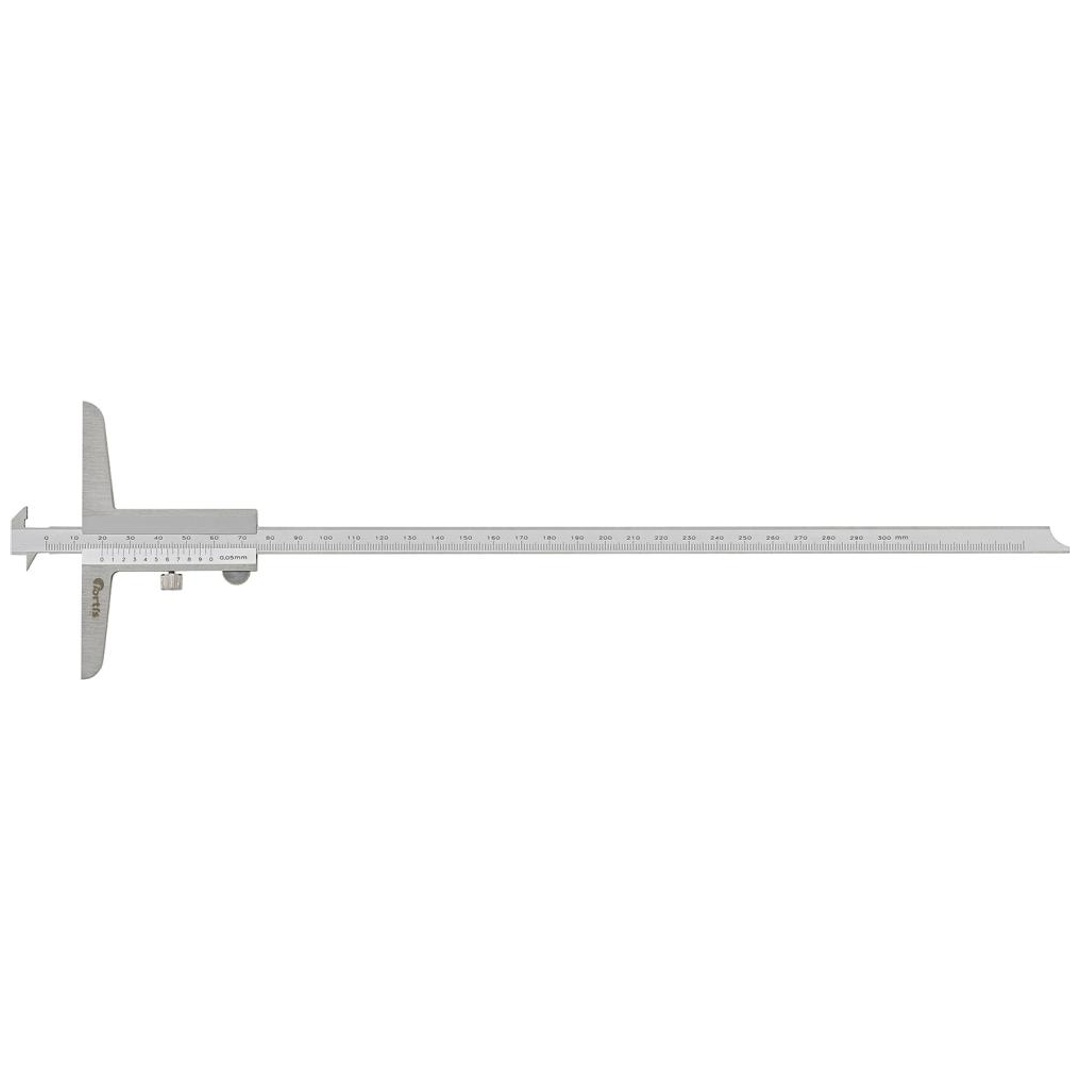 Fortis Tiefenmessschieber mit Schieber mit doppelten 300mm