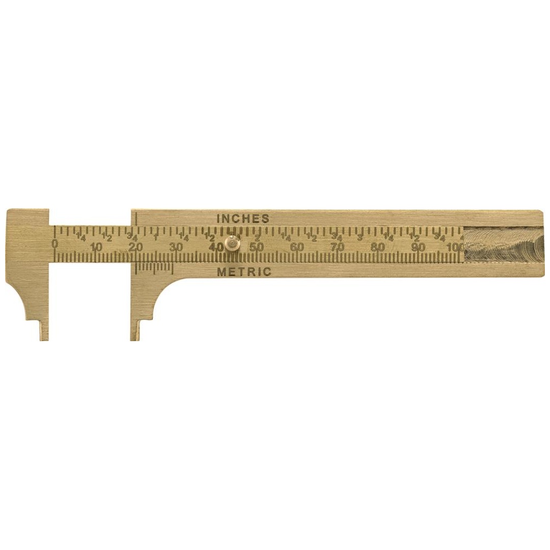 Fortis Knopfmaß Messing abgesetzt 100mm