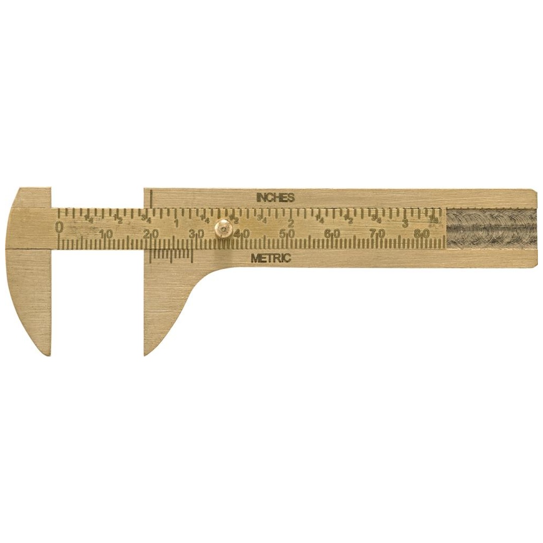 Fortis Knopfmaß Messing 80mm