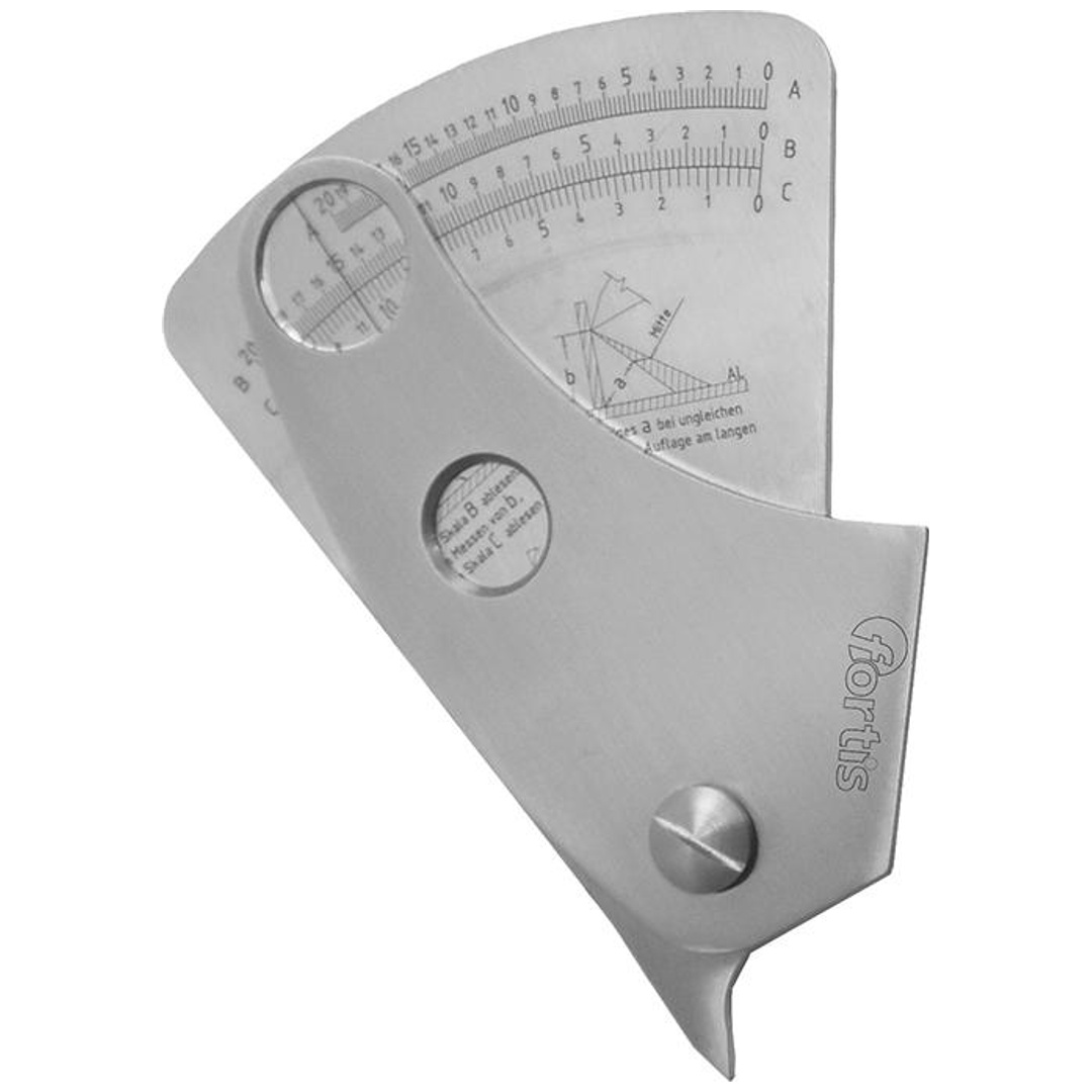 Fortis Schweißnahtlehre rostfrei 0,1mm