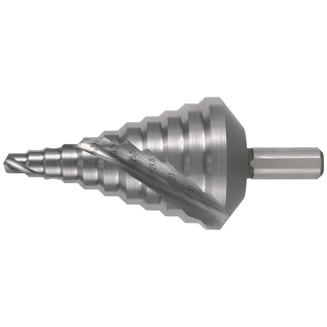RUKO Stufenbohrer Bohrber.6,5-40,5mm HSS Spiralnut Z.2 Stufen 11