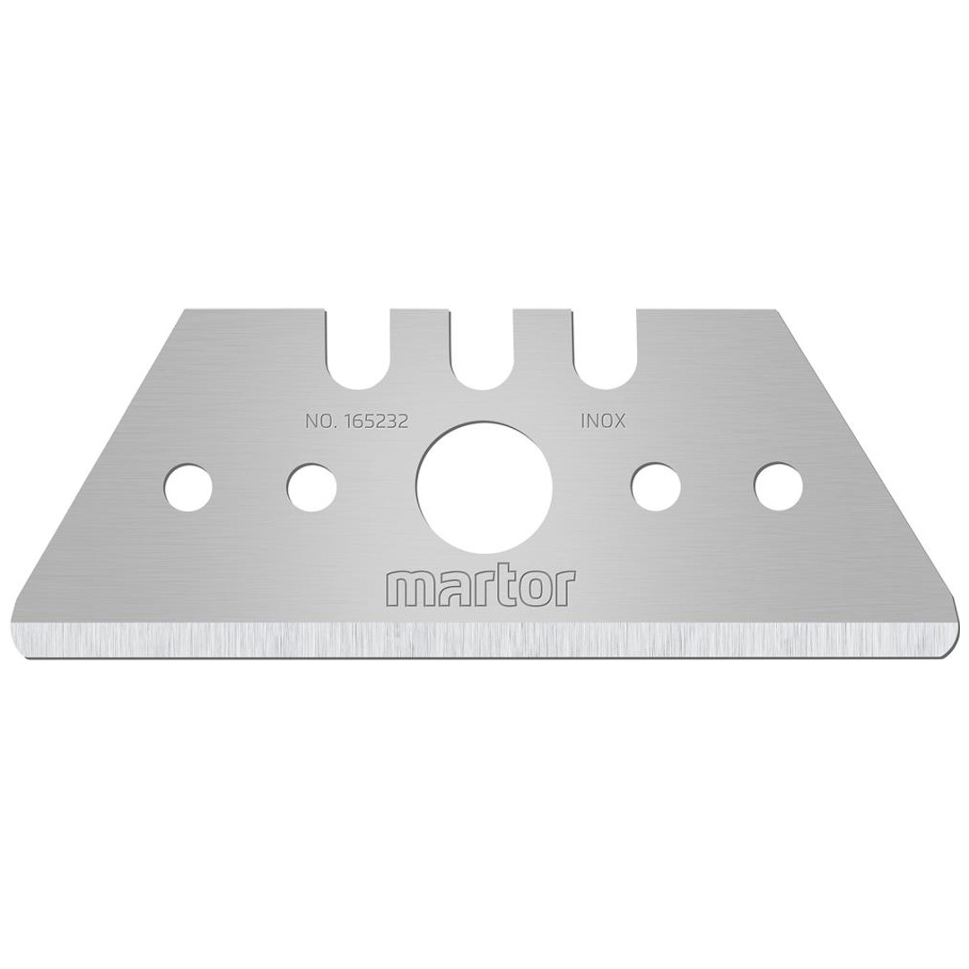 Martor Trapezklinge 165232.70 Pack a 10 Stück rostfrei abgerundete Spitzen
