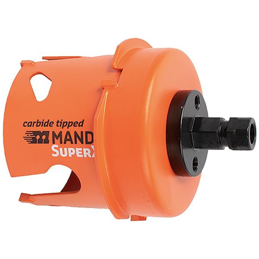 Mandrex Mehrzweck Lochsäge SuperXCut D68mm, mit Lochr.senker und MXqs adapter