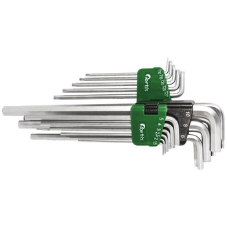 Fortis WinkelSchraubendreher-Clip 18tlg. Hex+TX lang