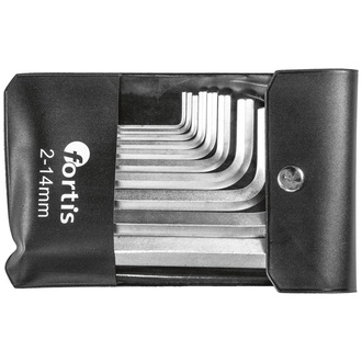 Fortis Winkelschraubendreher-Satz 10-tlg. 2-14 mm