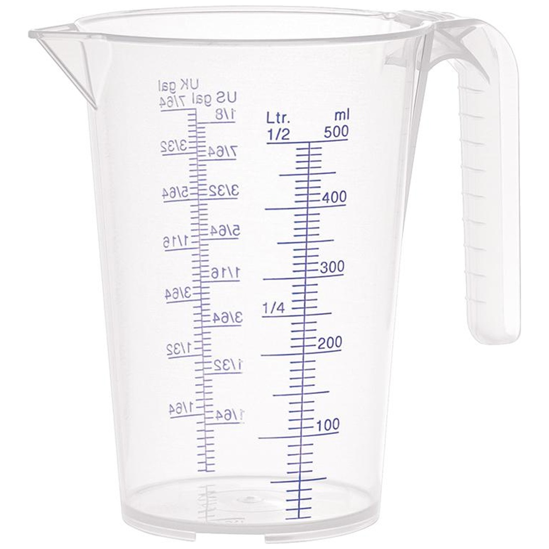 Pressol Messbecher Polypropylen 0,5 l transparent